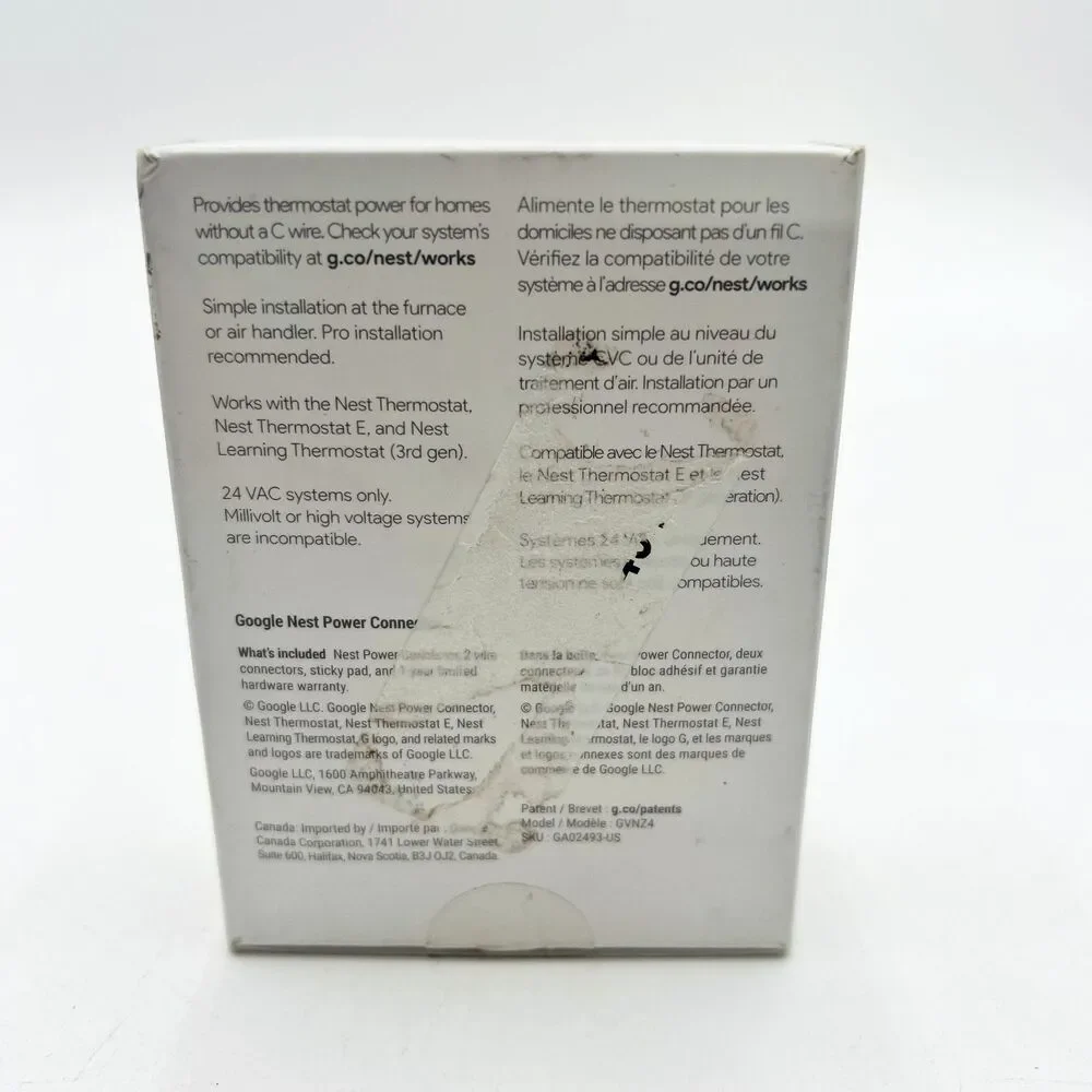 Google Nest Power Connector - Thermostat C Wire Substitute for Smart...